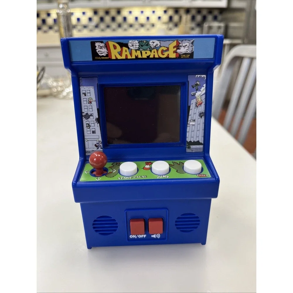 Rampage Mini Arcade Machine Retro Handheld Game Tested & Working